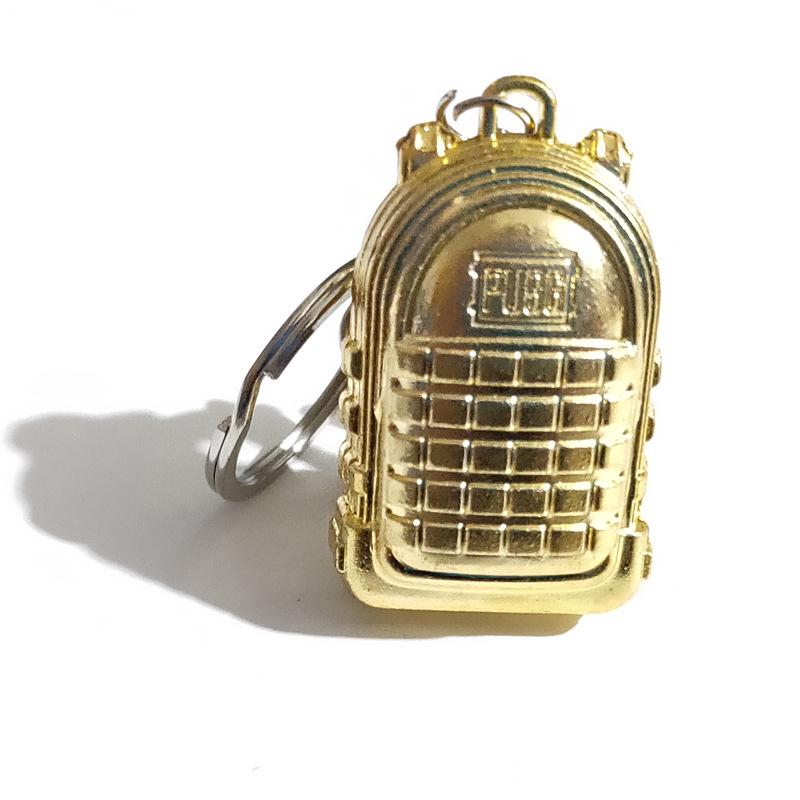 "12 cm PUBG-Schlüsselanhänger: Helm der Stufe 3, Bratpfanne und 98KAWM-Waffenmodell als Geschenk"