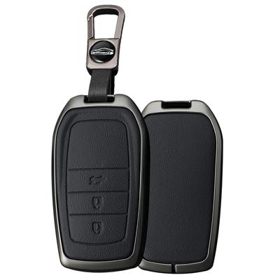 Toyota Smart Key Case Key Holder Alloy + PU Leather Key Cover Prius Yaris