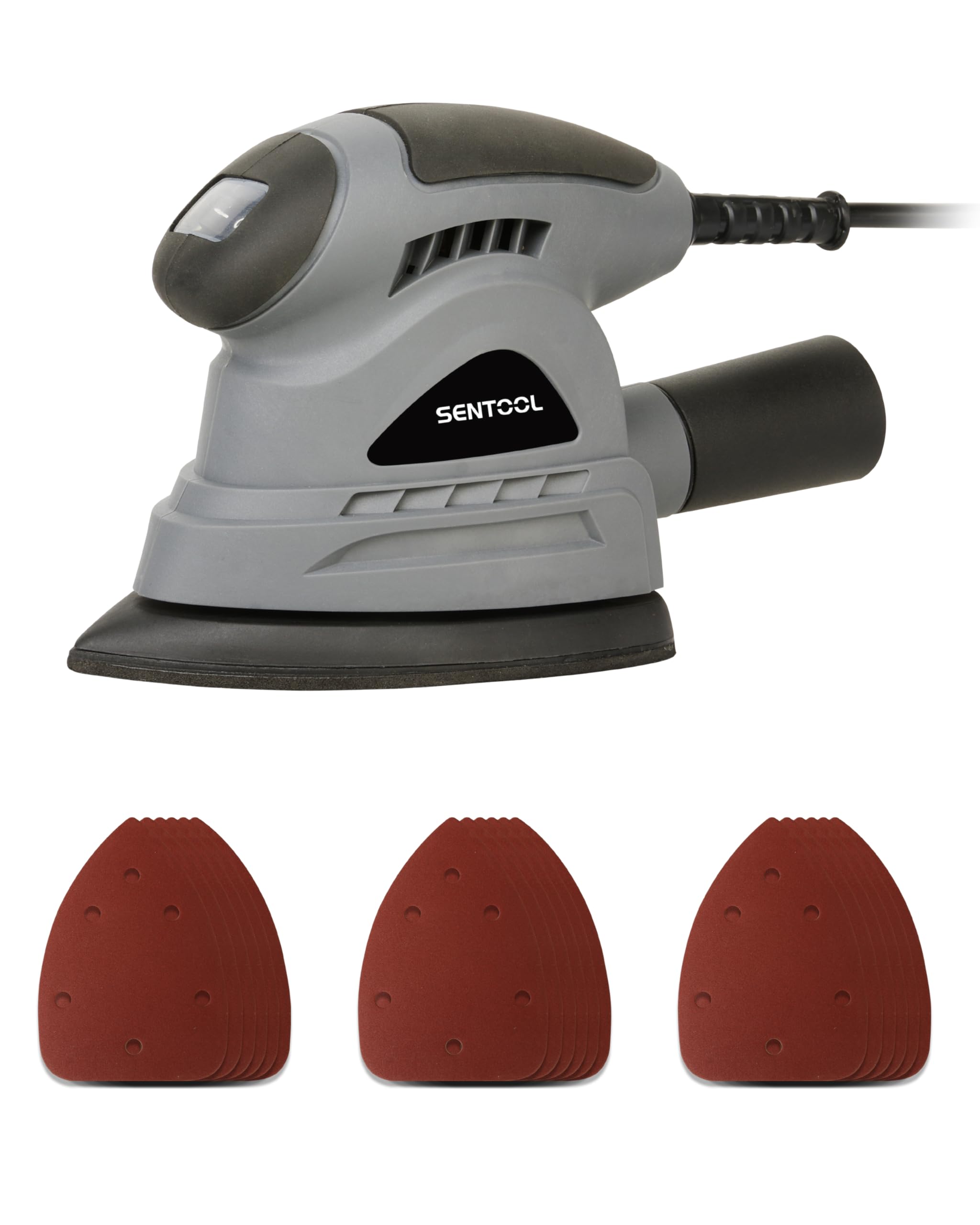 

SENTOOL TSD150 Corded Mini Corner for Home Compact Electric File for Sanding Wood and Metal Corners and Tight Reduces the Hassle of Manual Sanding сірий колір
