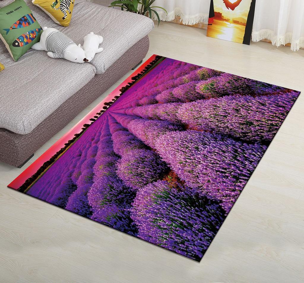 Living Room Carpet Bedroom Bedside Carpet Simple Floor Mat Foot Mat and Machine Washable Entrance Mat