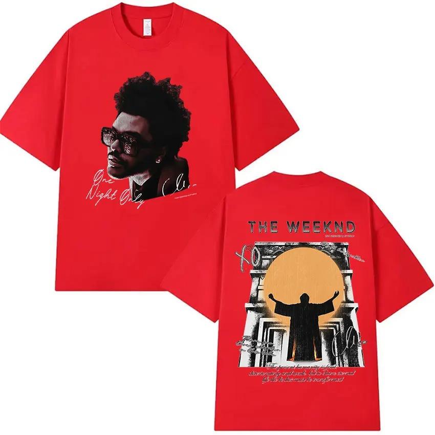 The Weeknd XO Album 2026 Merch Tričko Vintage Hip Hop Krátký Rukáv Pánské Ležérní 100% Bavlna Streetwear Dámské A Pánské Tričko
