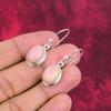 Rosa Opal Handgemachte Edelstein Ohrringe, 925 Sterling Silber Ohrringe Unikat Design Schmuck, Für Frauen
