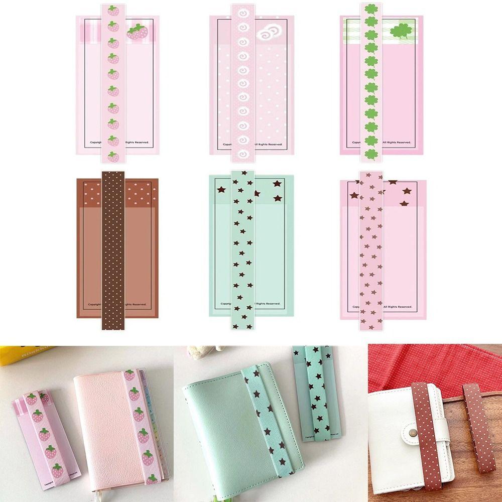 Creative Adjustable Notebook Straps Loose-leaf Notebook DIY Decoration Band Binding Rope Cute Star Elastic Strap for Scrapbookin
