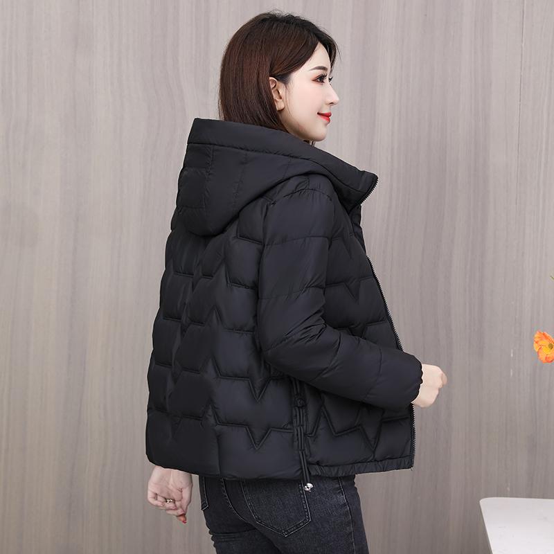 Women's Short Lightweight Down Cotton Jacket 2025 New Style Midi-Length Autumn Winter Coat for Middle-Aged and Elderly
