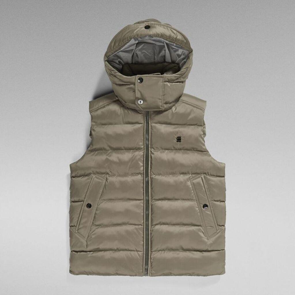 Winter Jacket G-Star G-Whistler Padded Hooded Vest (d20101-d199) Turf