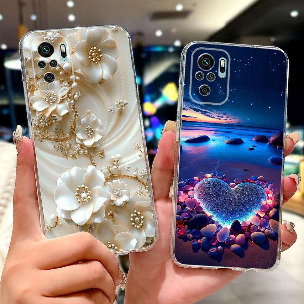 Colorful Pattern Case For Xiaomi Redmi Note 10 4G Ultra Slim Soft Silicone Case For Redmi Note 10 10S Note10 Note10S Cover Coque