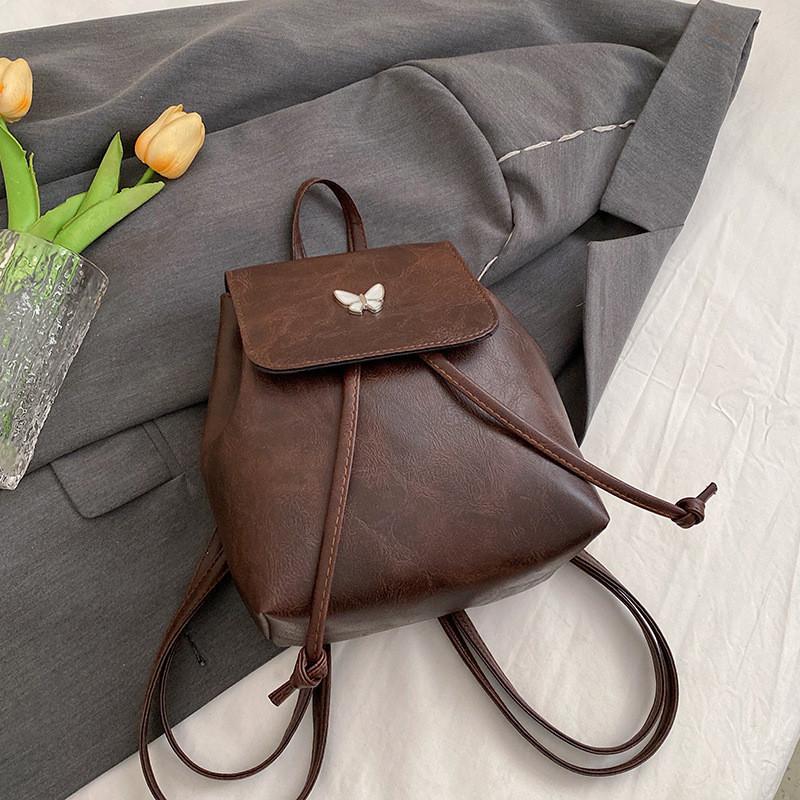 Pu Fashion Backpack For Women Large Capacity Casual Street Style With Durable Wear Resistant Material