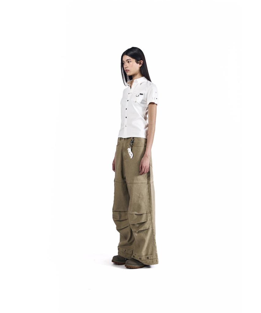 AAKAM Cowboy Chaps Cotton Pants (Beige)