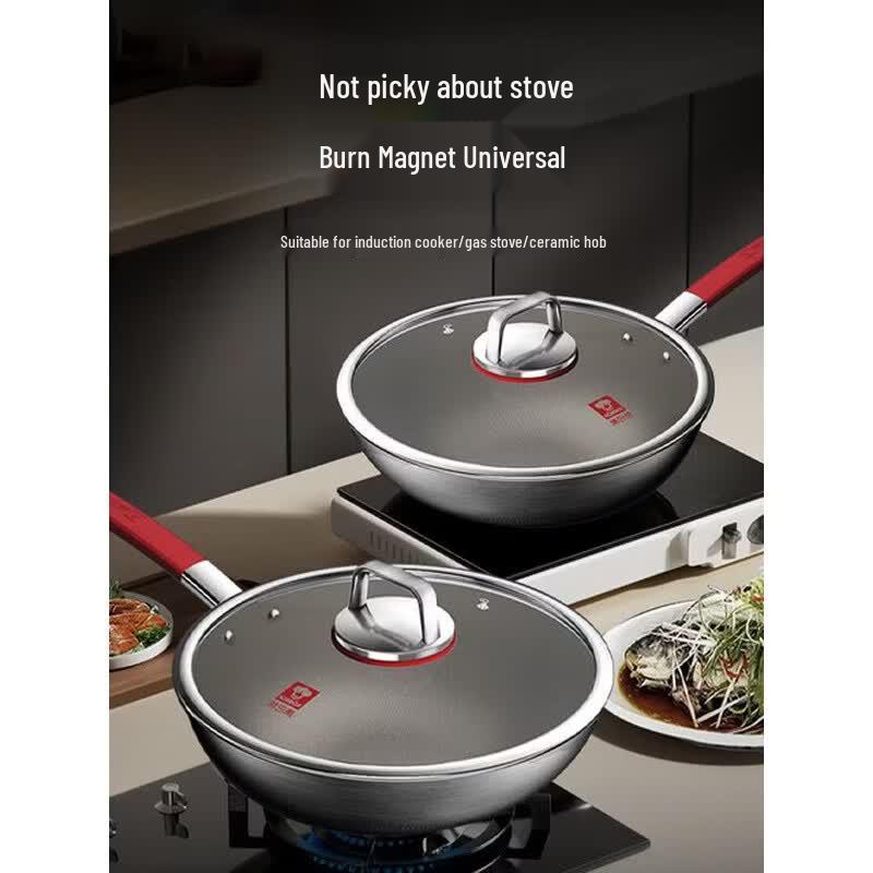 Kobach 32cm Pure Titanium Non-stick Wok 32cm