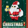 Children Festive Christmas Mini Gift Micro Building Blocks 3D Snowman Santa Claus Tree Decor Model Toy For Kids