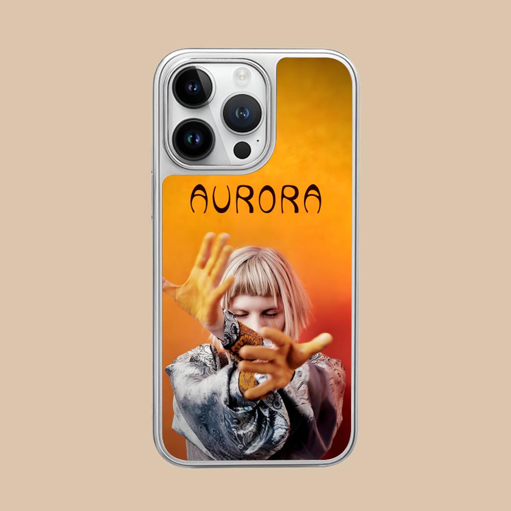 Aurora Aksnes Silver Plating Mobile Phone Case for iPhone 17 16 15 14 13 12 11 Air Pro Max Plus Colorful Cover
