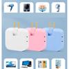 4 In 1 Rotatable Socket Converter Flat Pin Plug AC Outlet Extender Wall Tag Plug with 2USB Charge Adapter 180°Rotary