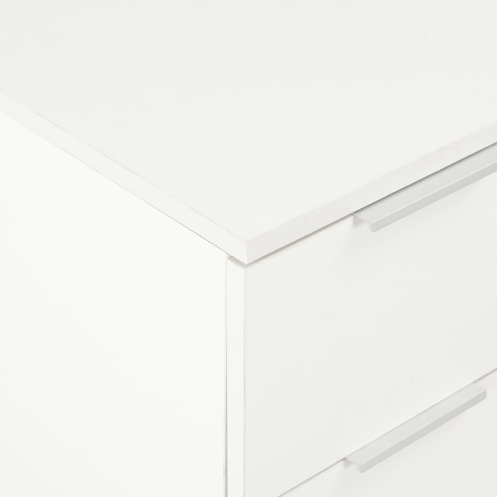 Sideboard High Gloss White 60 x 35 x 80 cm Engineered Wood