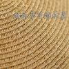 Fashionable color-blocked braided webbing flat straw hat, spring/summer elegance, British style seaside sun-protection hat for women