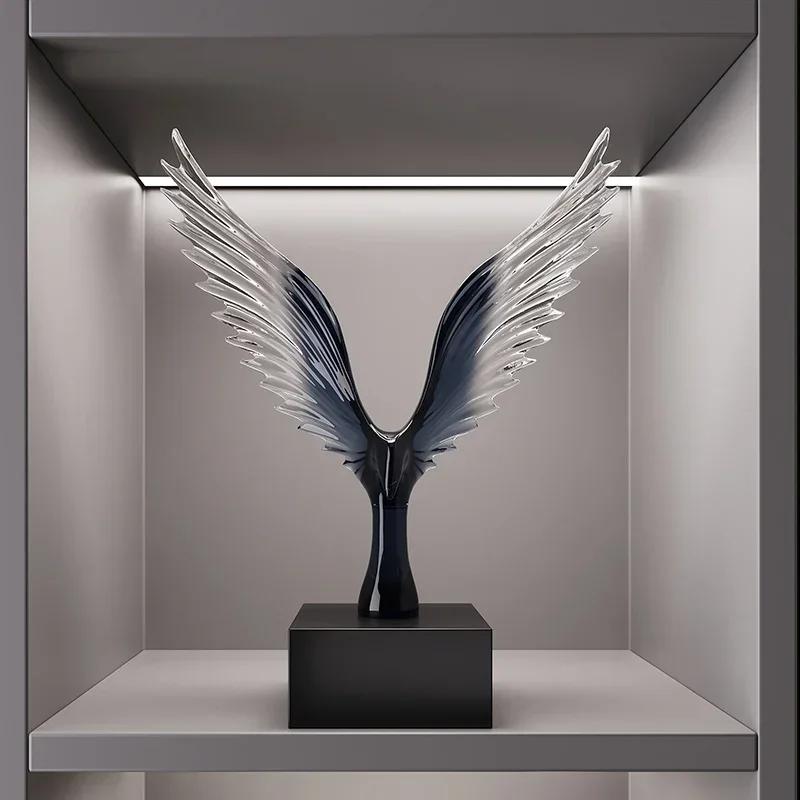 Creative Decor Sculptures Office Decoration Animal Eagle Sculpture Model Ornament Living Room Wine Cabinet Artistic Soft Decor