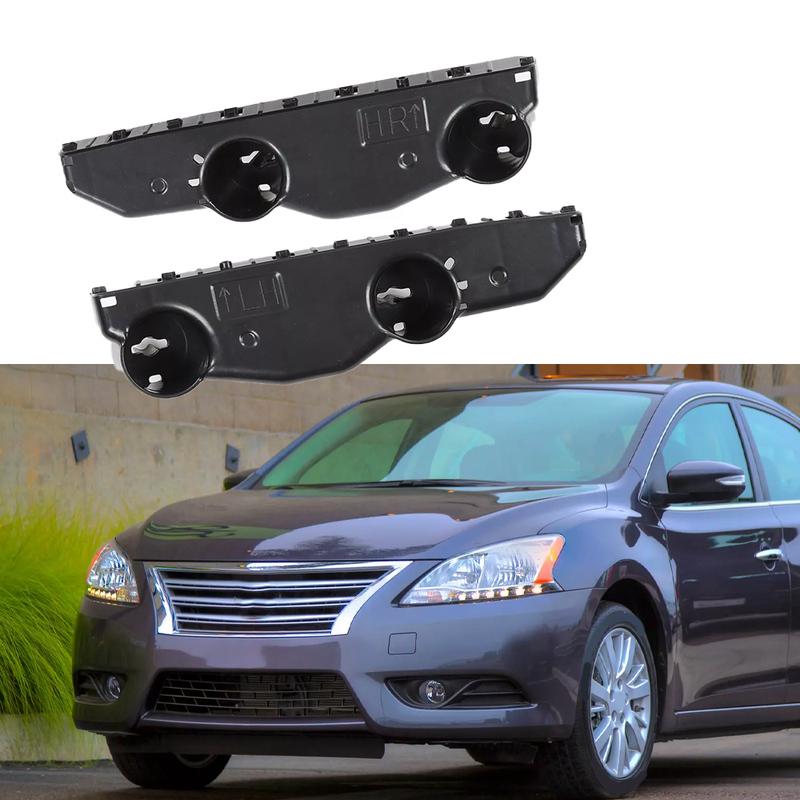 1 Pair Front L & R Bumper Cover Bar Support Bracket Holder Guide for Nissan Sentra 2013 2014 2015 62224-3SH0A 62225-3SH0A
