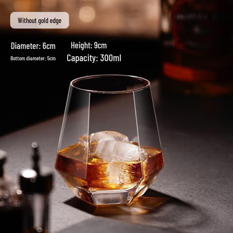 ZISIZ Creative Crystal Whiskey Cocktail Glass Set