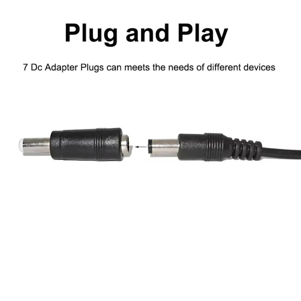 DC Connector USB To DC Cable 8 Tips Selectable Connector Tips 5V Charging Cord Electronic Devices