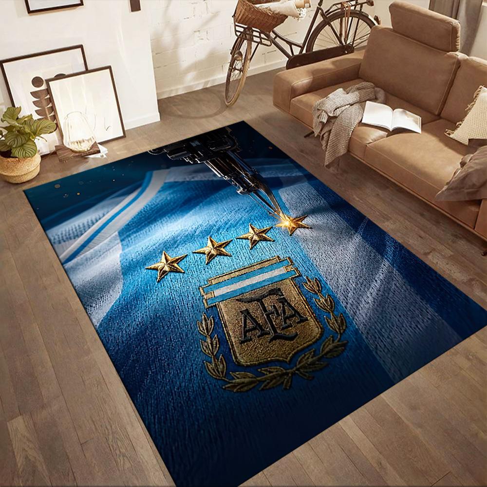 Argentina Sparkle Flag Square Rugs Are a Great Choice for Living Rooms, Bedrooms, Home Décor, and As Gifts.