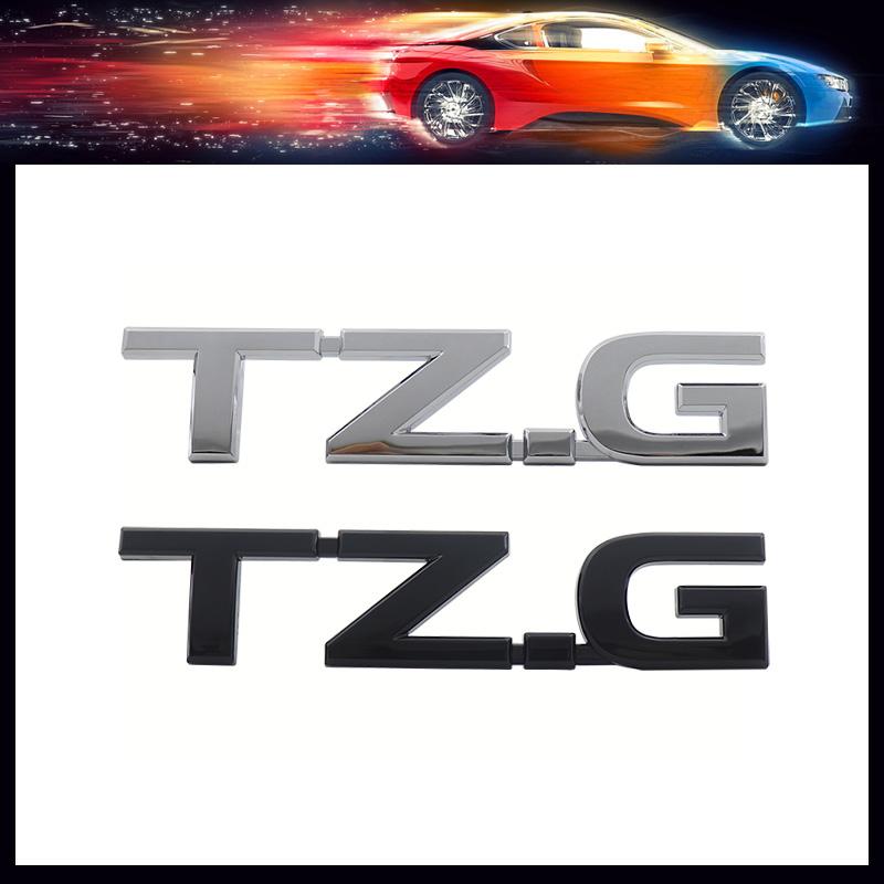3D Premium ABS TZG TZ.G Letter Sticker Tail Bumper Badge Auto Rear Trunk Emblem Accessories Exterior Decoration