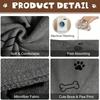 Asciugamano per Animali 60x100cm Asciugatura Cane Gatto Asciugamano da Bagno Microfibra Asciugatura Rapida Zampa di Cane Assorbente Blu Grigio Asciugamano da Bagno Prodotti per il Bagno degli Animali