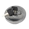 Fuel Tank Cap 88mm Chrome Universal Tank Cover Lockable With 2 Keys For Vans Tractor Truck Excavator