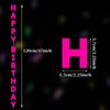 Ins Style Laser Happy Birthday Banner for Party Decorations