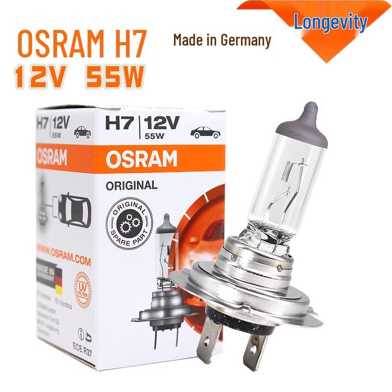 Osram H4 H7 H1 H3 H11 Halogen Car Headlight & Fog Light Bulbs for High/Low Beam & Trucks