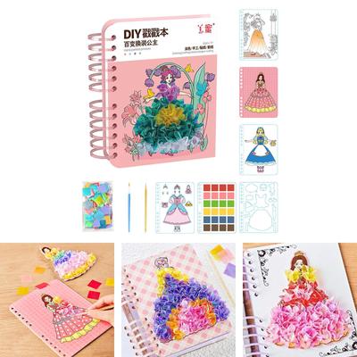 Change Clothes Paste Removable Learning & Educational Princess Theme Reusable Sticker Book