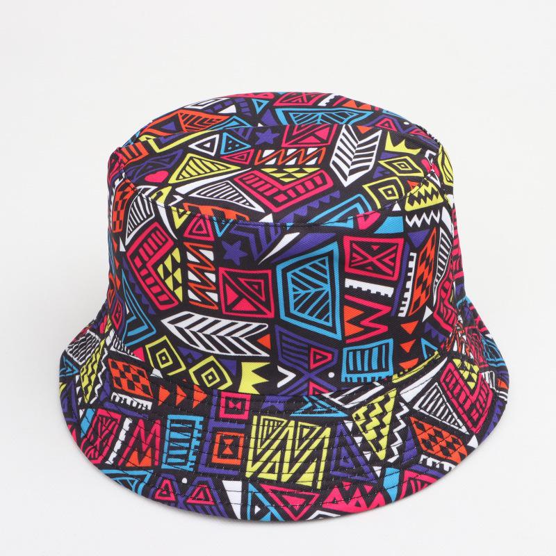 Retro Cartoon Double-Sided Bucket Hat, 80s/90s Style, Versatile Sun Protection for Outdoor Wear