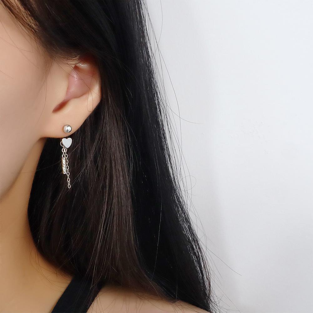 Elegant Lotus Tassel Earrings - Chinese Style Flower Danglers Copper (Pair Price)