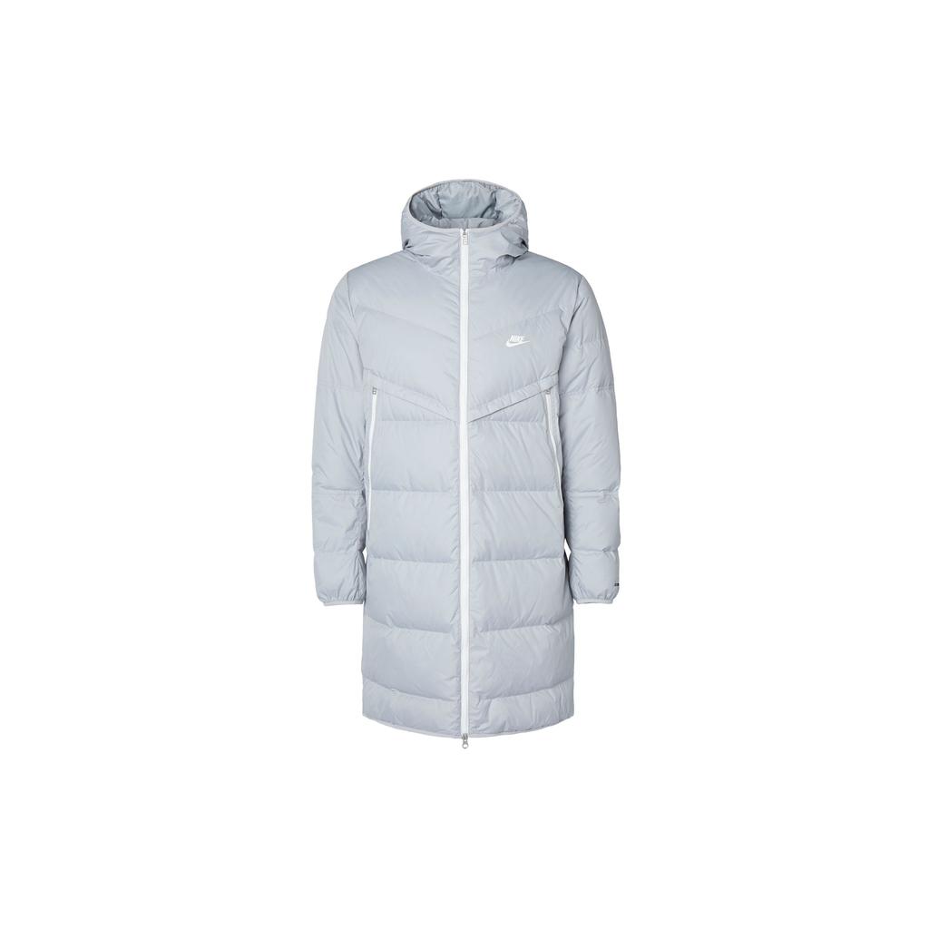 Nike Logo Middels Lengde Hette Dunjakke Menn Yttertøy Lysgrå DD6789-077