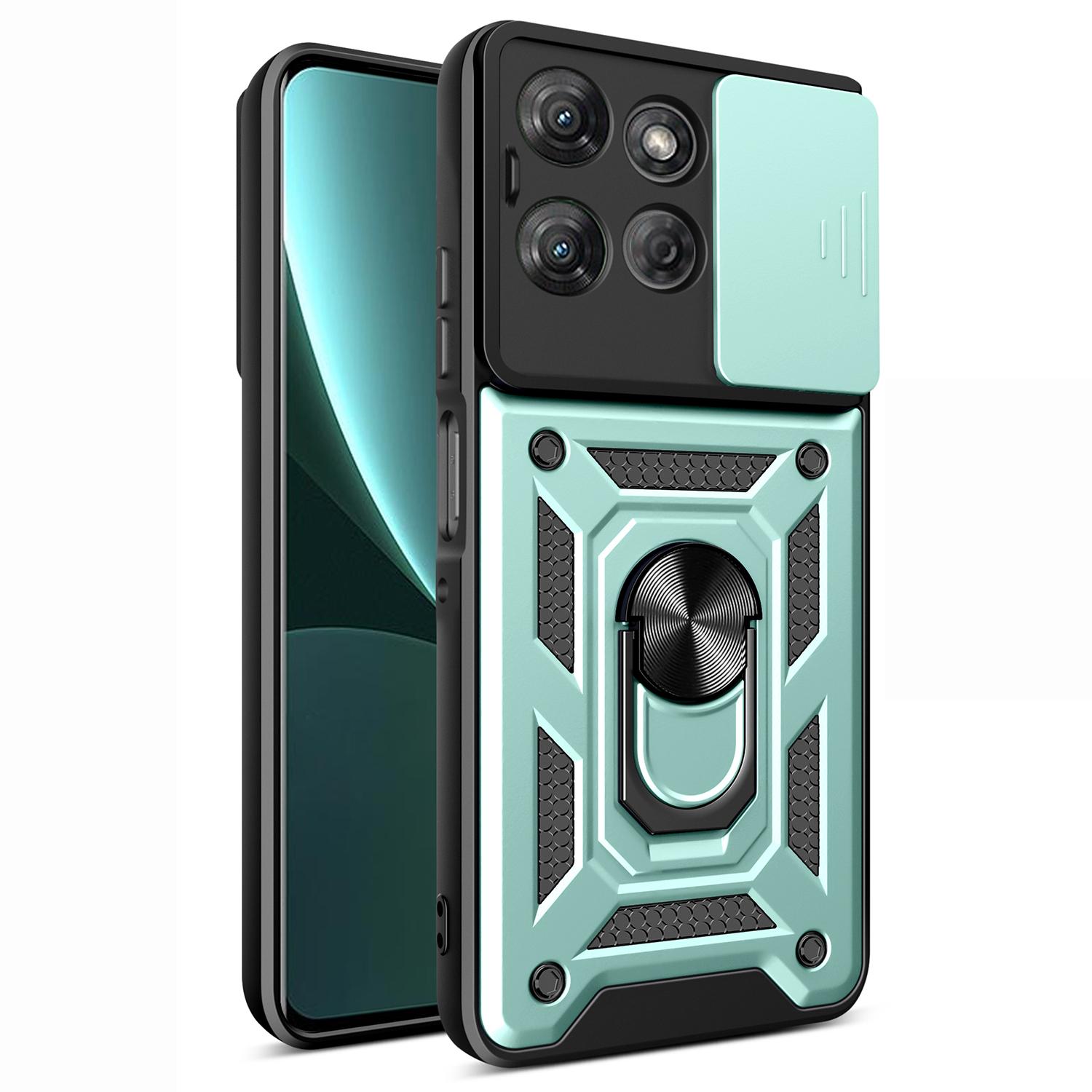 

Для Motorola Moto G Power (2025) Чохол з розсувною кришкою для камери PC+TPU Підставка Чохол для телефону Green