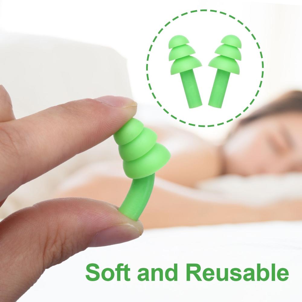 Sleeping Washable Comfort Reusable Ear Plugs Sleep Ear Plugs Silicone Earplugs Silicone Ear Plugs