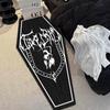 120cm Halloween Gothic Demon Carpets Skulls Cross Floor Non-Slip Punk Area Rugs