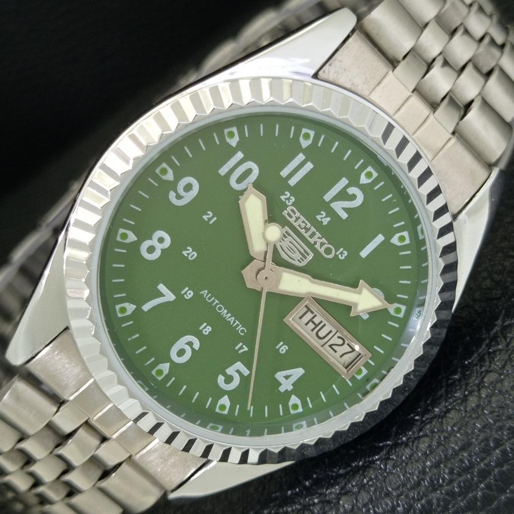 

REFURBISHED SEIKO 5 AUTOMATIC 6309A VINTAGE JAPAN MENS GREEN WATCH a441646-1 Sk-a441646