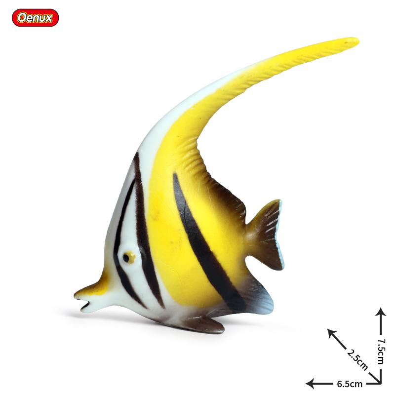 Oenux Meeresleben Modell Clownfisch Lachsbarsch Meerestier Spielfiguren PVC Hohe Qualität Bildung Miniatur Strand Kinderspielzeug