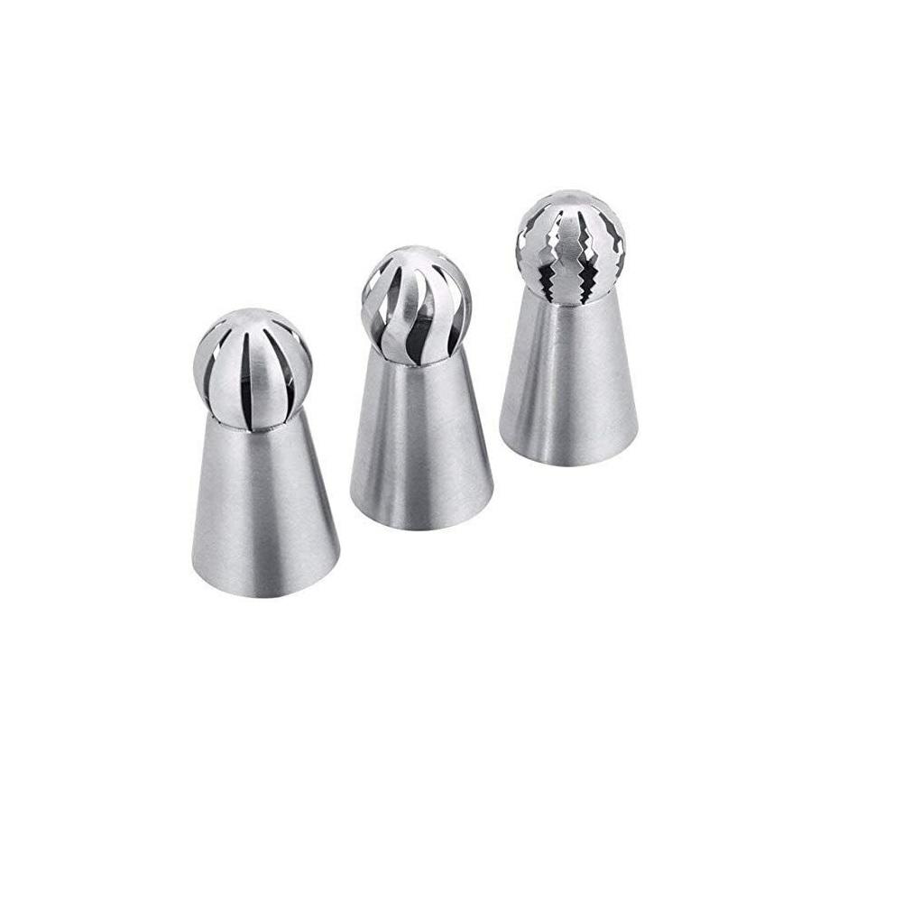 

New Cake Decoration Kit 3x Icing Decoration Russian Nozzles + 1x Silicone Piping Bag