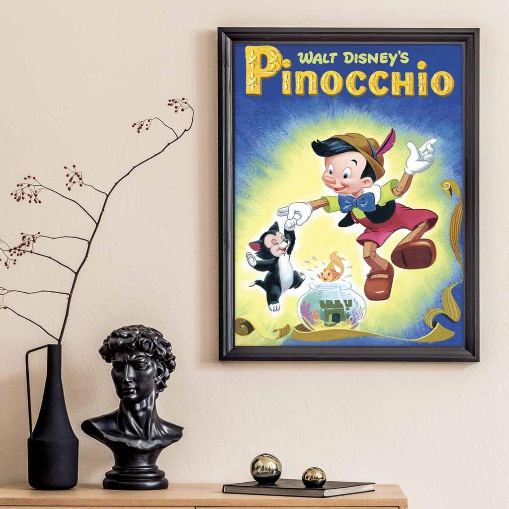 5D Diy Diamond Painting Pinocchio and The Little Black Cat Full Drill Rhinestones Mosaic Embroidery Handmade Products Home Decor Gift