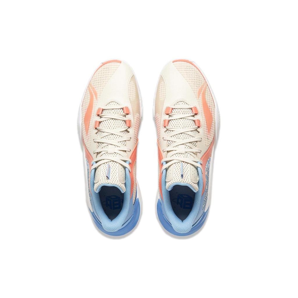 Li Ning Storm 8 Low Άνετη Εφαρμογή Σταθερή Υποστήριξη Αντιολισθητικά Ανθεκτικά στη Φθορά Μπάσκετ Παπούτσια με Χαμηλό Πάνω Μέρος Ανδρικά αθλητικά παπούτσια Λευκό Πορτοκαλί Μπλε ABFU025-4