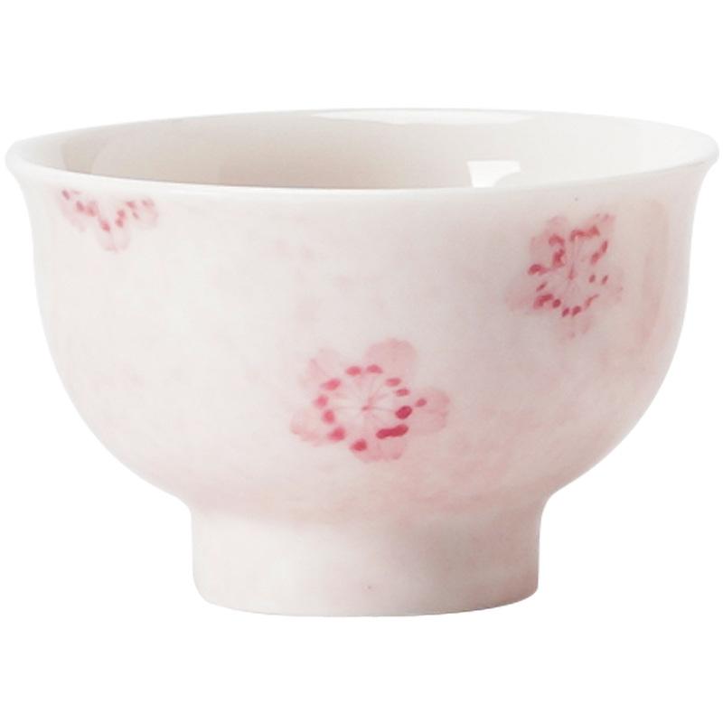 Suet Jade Tea Cup Handmade Cherry Japanese Ceramic Teacups Porcelain Tea Tasting Chinese Kungfu Household Teaware Master Cups