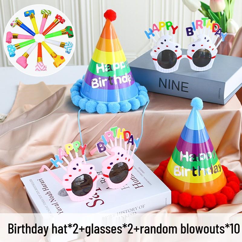 Decorazioni per la Festa di 1° Compleanno per Bambine - Corona, Cappellino per Torta, Occhiali