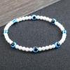 Türkisches blaues Armband mit bösen Augen, 4 mm Mini-Perlen, natürliches Tigerauge, Lavastein, Glücksarmbänder für Frauen und Männer, Schmuck, Pulseras Homme