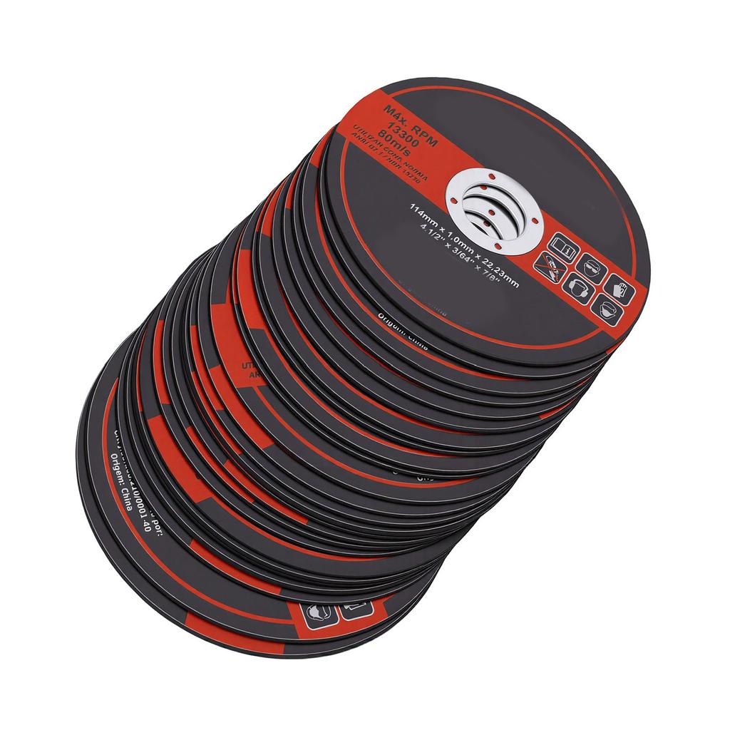 50 Pcs 4 1 2 Inch Cutting Disc 7 8 Inch Arbor 0.045 Inch Thickness Saw Blade for Angle Grinder Metal Panel