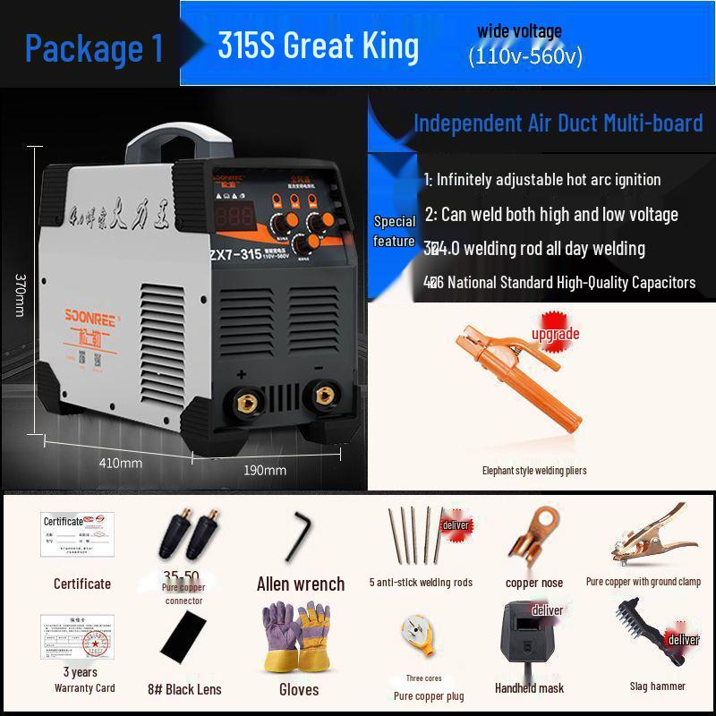 Songle 315400 Dual Voltage Welding Machine 220/380V, Automatic Household Use