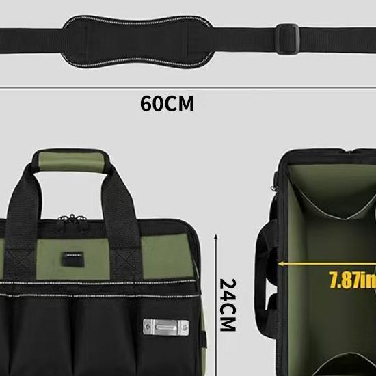 

Сверхпрочная сумка для инструментов 40,64 см - сумка для хранения инструментов с 19 карманами, сумка для хранения в автомобиле чёрный