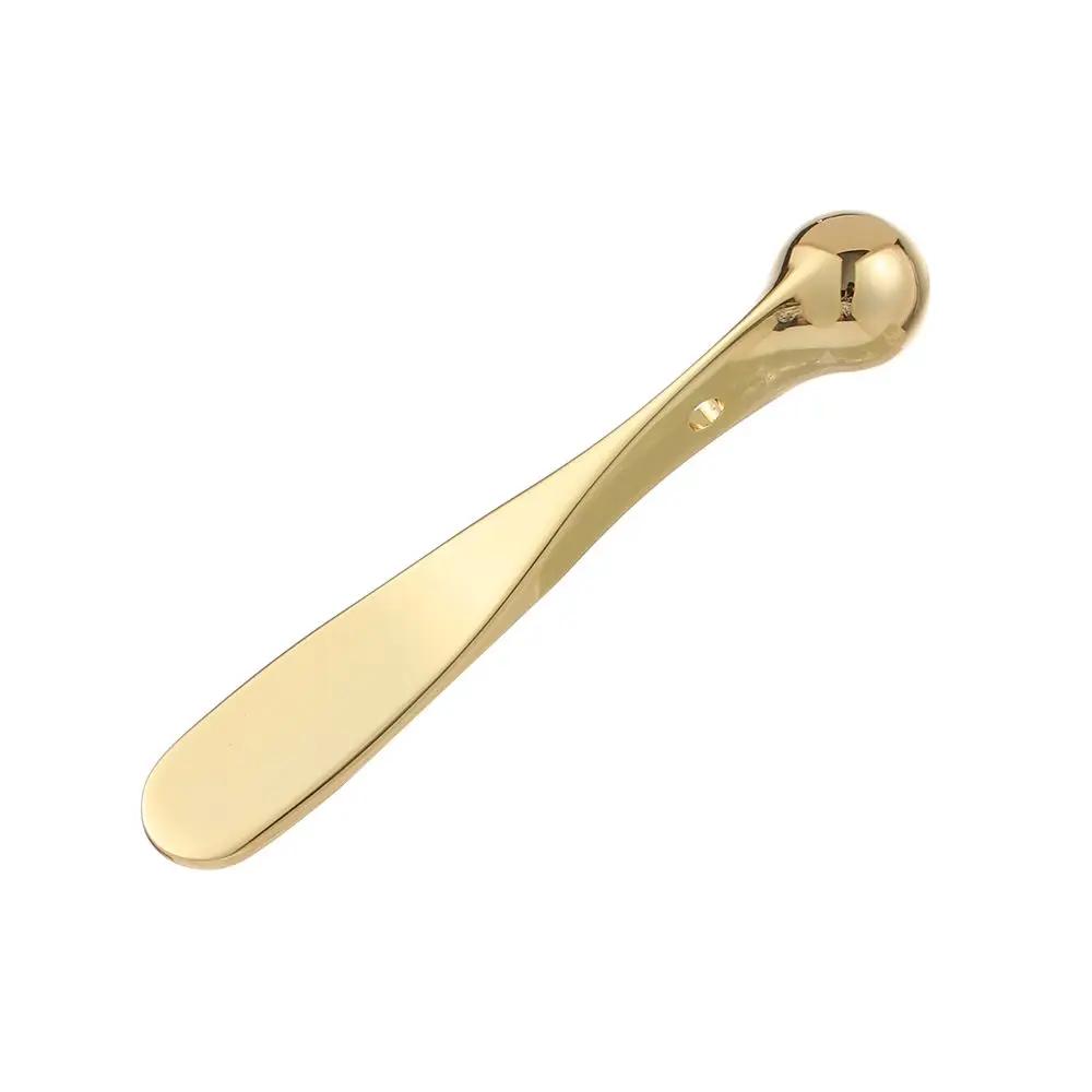 1 pièce Mini Cuillère Spatule Cosmétique Soin de la Peau Cuillère Beauté Métal Masque Visage Pelle Réutilisable Pour Massage Absorption Crème Yeux Visage