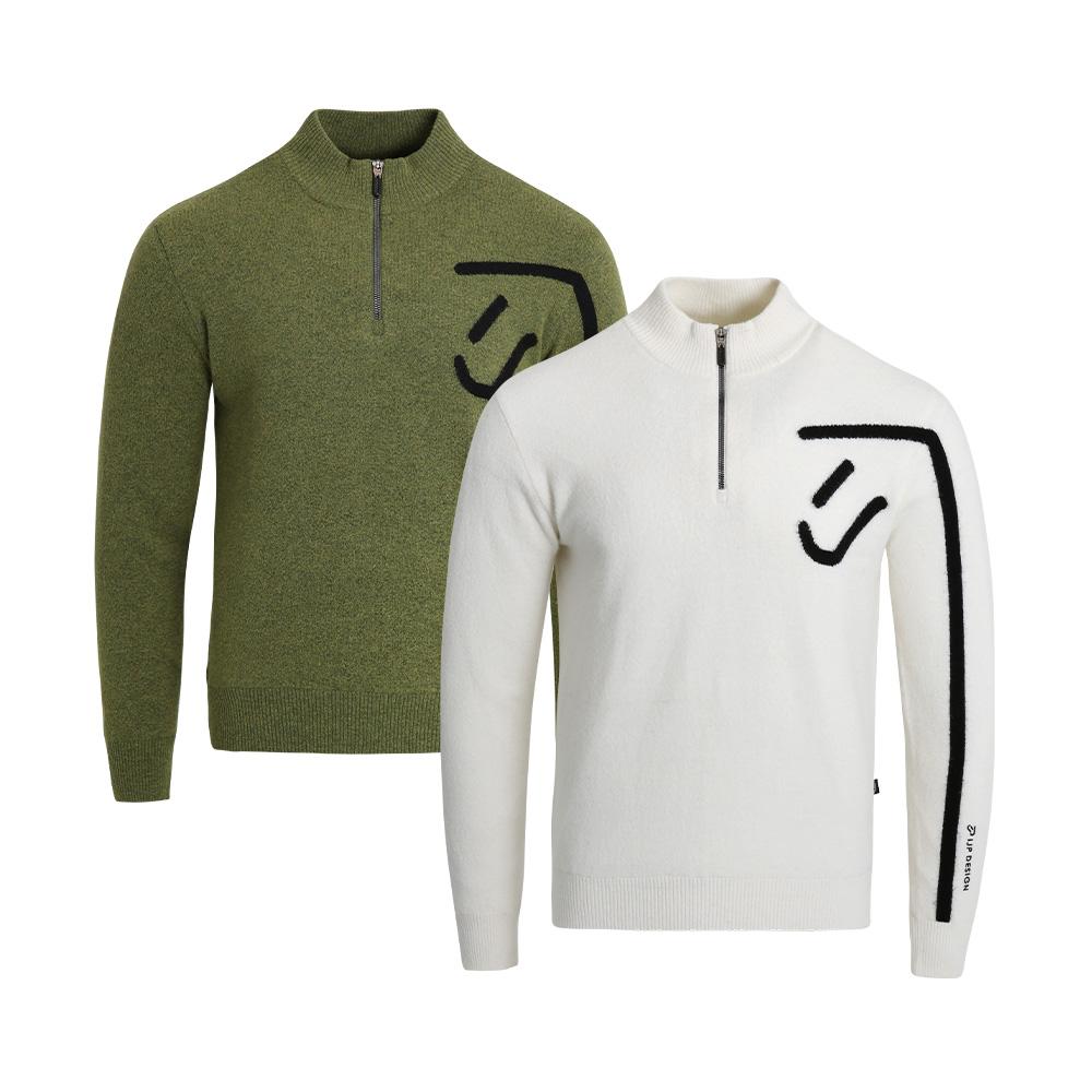 IAN POULTER DESIGN Half-Zip Windproof Knit - Ipm2Wsw259