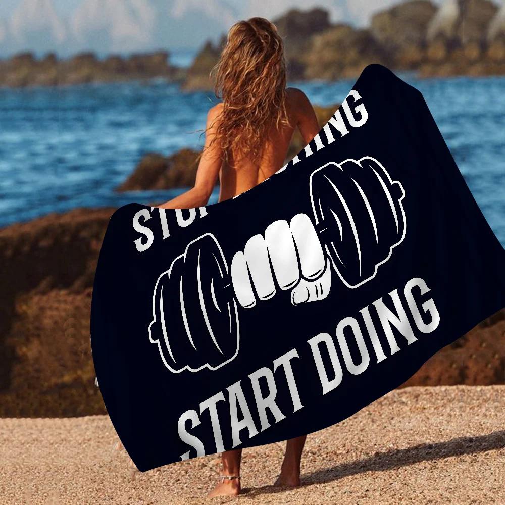 Powerhouse Gym Handtuch Mikrofaser Strandhandtuch Saugfähig Schnelltrocknend Weich Yoga Schwimmen Resort Bergsteigen Handtuch