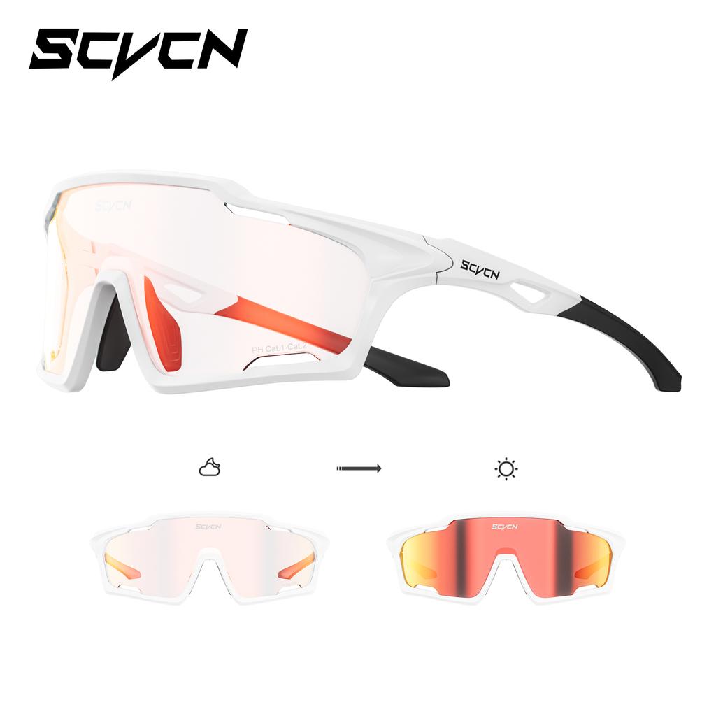 SCVCN Photochrome Sonnenbrille für Mann Radsportbrille MTB Fahren Skaten UV400 Angelbrille Frau Fahrrad Radsport Baseball 2026